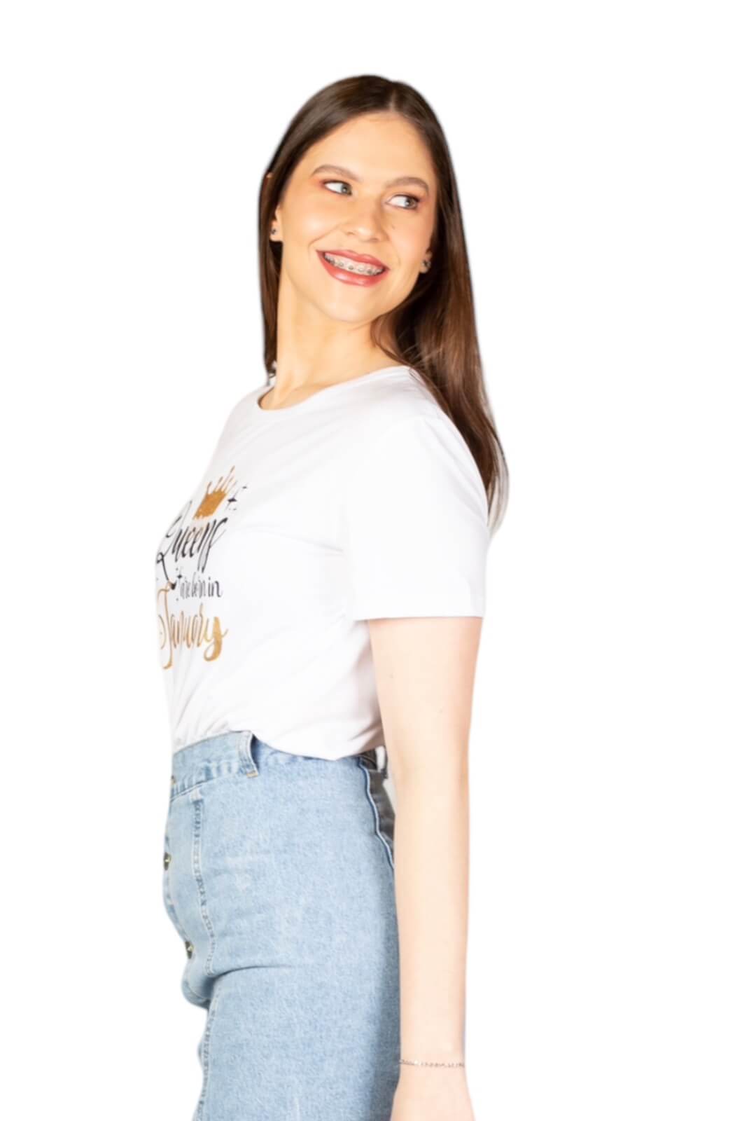 Polera Queens blanca